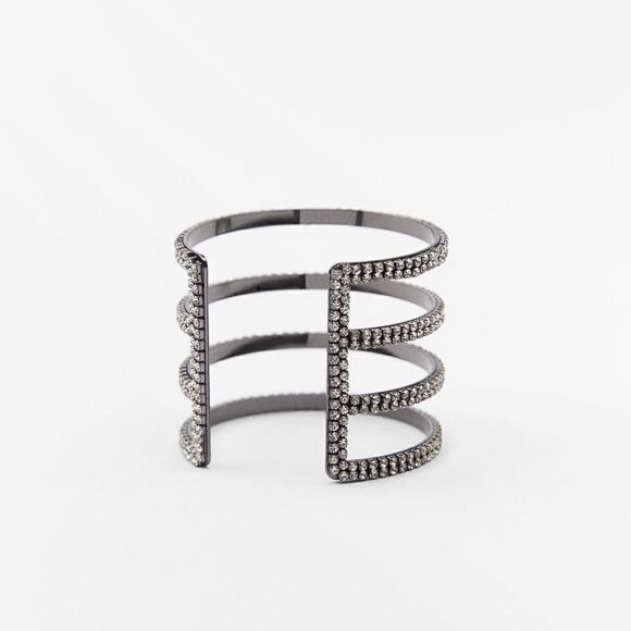 ZARA JEWEL RHINESTONE BRACELETS PACK OF TWO - Picture 3 of 6